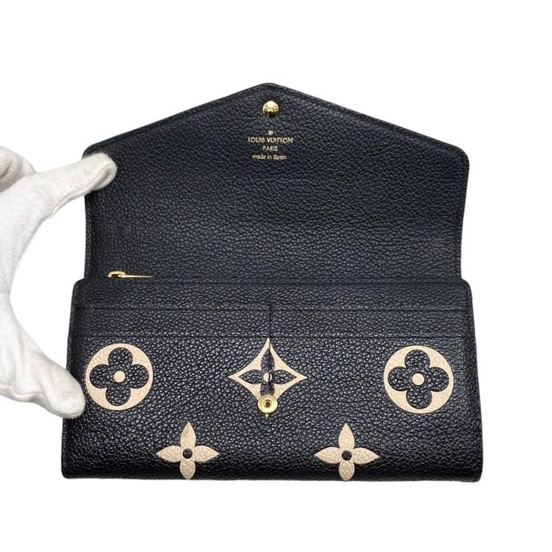 （louis Vuitton Bifold Wallet Portefeuille-sarah M80496 Monogram Empreinte