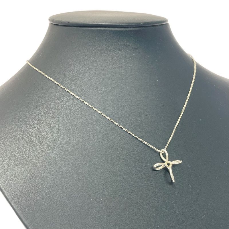 Tiffany & Co Silver Open Cross Necklace 2.6g 925 Engraved 426096 Necklace