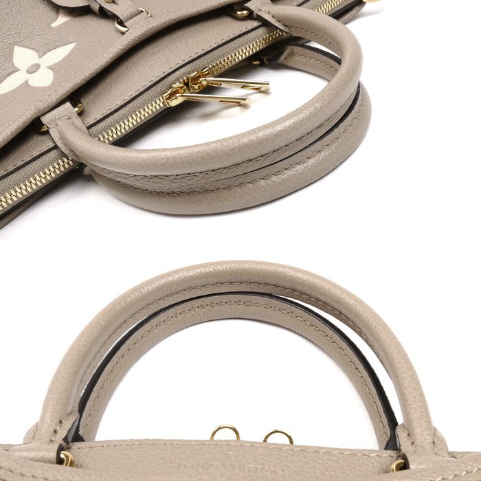 Louis Vuitton Bicolor Trianon PM 2way Shoulder Bag Monogram Empreinte Beige