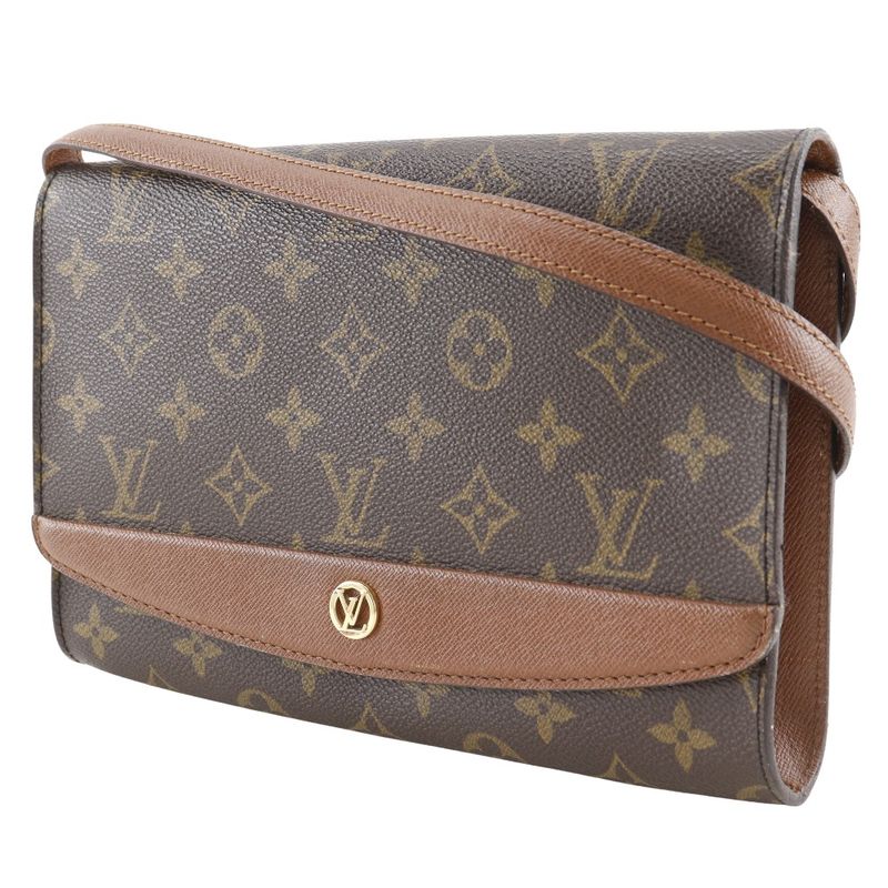 Louis Vuitton Bordeaux 24 Vintage 2WAY Clutch M51798 Monogram Canvas Brown
