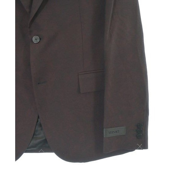 Versace Tailored Jacket Wool Cotton Red-purple — view 6