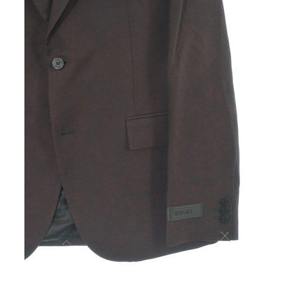 Versace Tailored Jacket Wool Cotton Red-purple — view 6