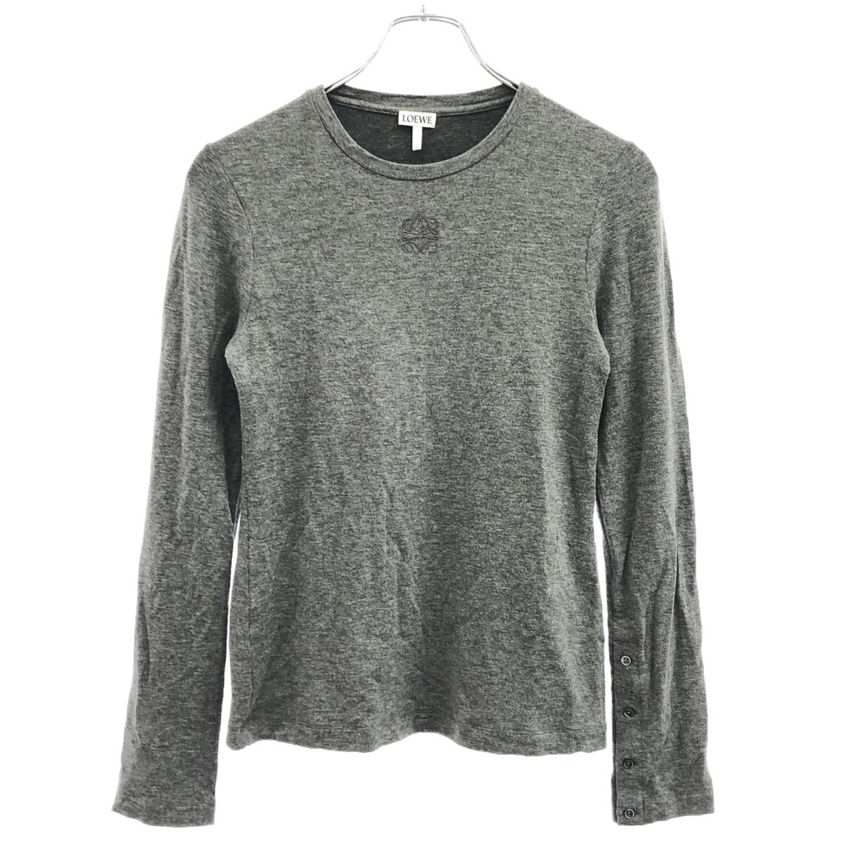 Loewe Anagram Long Sleeve Top Gray