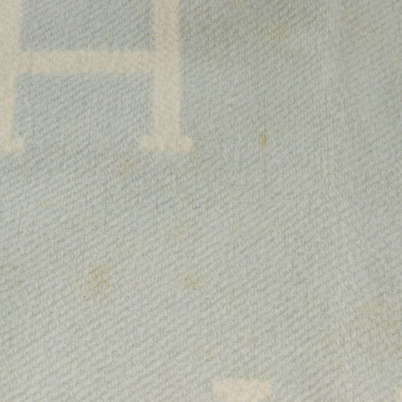 Hermes Baby Blade Avalon Blanket Swaddling Cashmere And Wool White/light Blue _