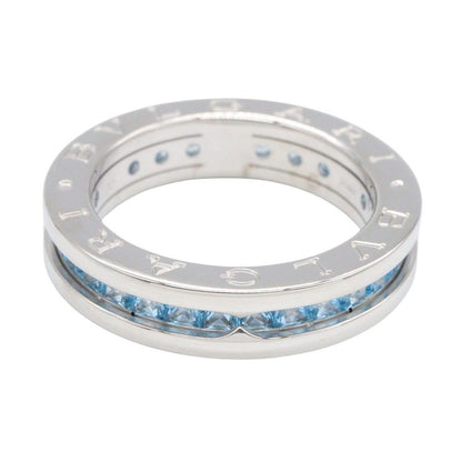 Bvlgari Ring B-zero One Blue Topaz Band 18k White Gold — view 4