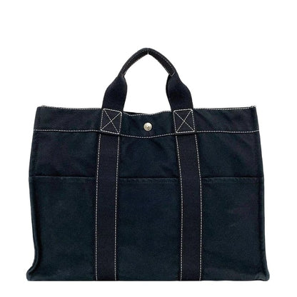 Hermes Deauville Tote MM Navy Black