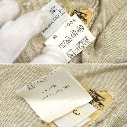 Hermes Silk Sweater Knit S Light Hand Beige