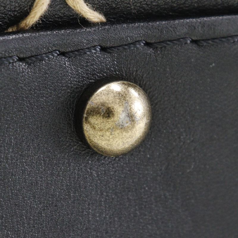 Chanel Wild Stitch Coco Mark Calf Black Women's Handbag