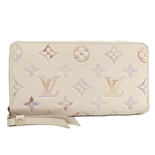 Louis Vuitton Zippy Wallet Zip Around Monogram Empreinte Dream Beige