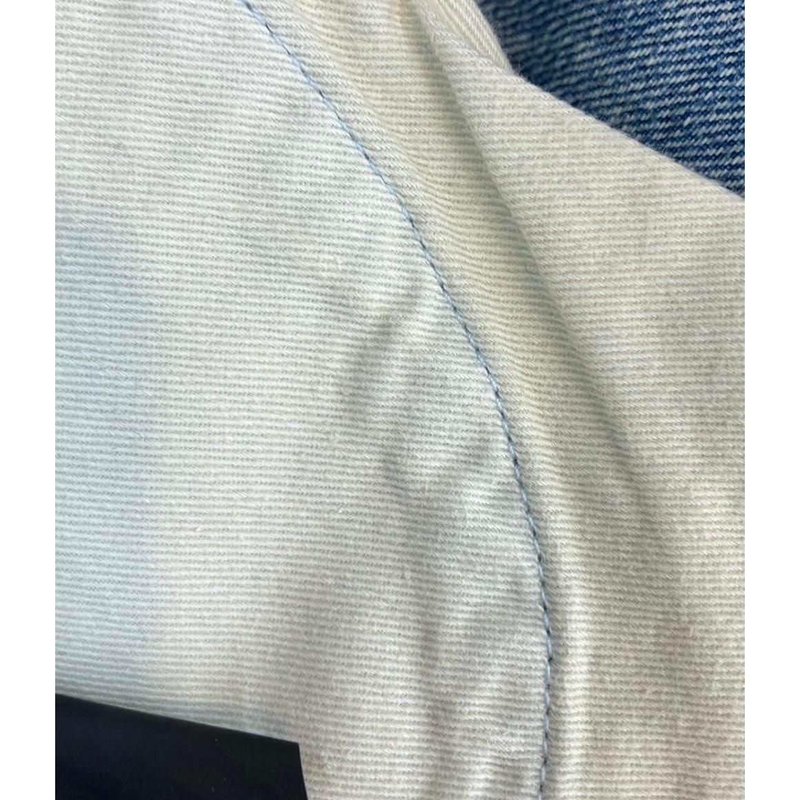 Saint Laurent Denim Pants Distressed Crop 24 — view 8