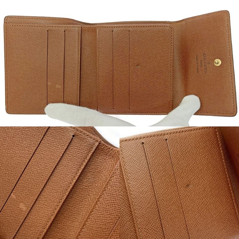 Louis Vuitton M61654 Monogram PVC Portefeuille Elise Brown 403868 Bifold