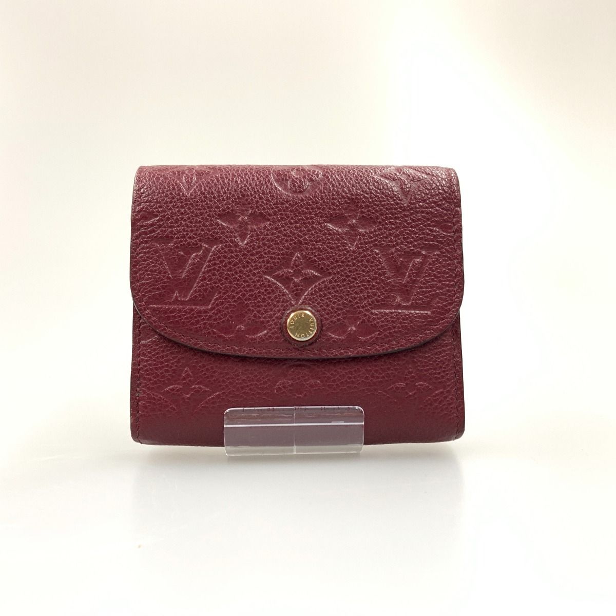 Louis Vuitton Empreinte Portefeuille Marine Trifold Wallet Wine Red