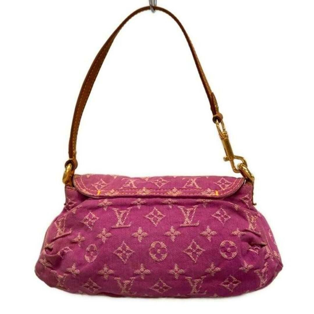 Louis Vuitton Mini Pleaty Denim Monogram Shoulder Hand Bag Pink