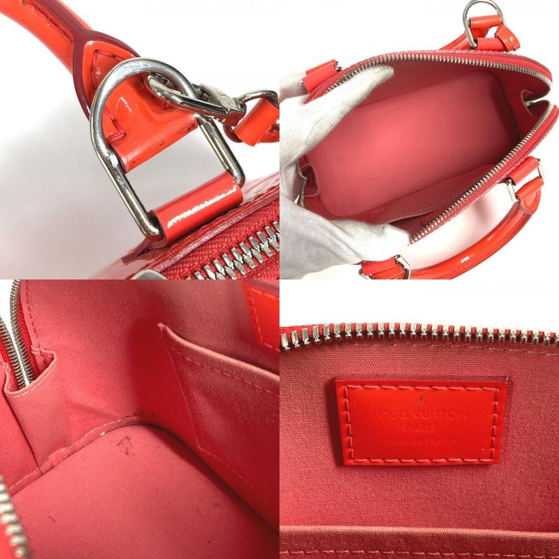 Louis Vuitton Handbag Alma BB M90968 Monogram Vernis Poppy Petal Pink