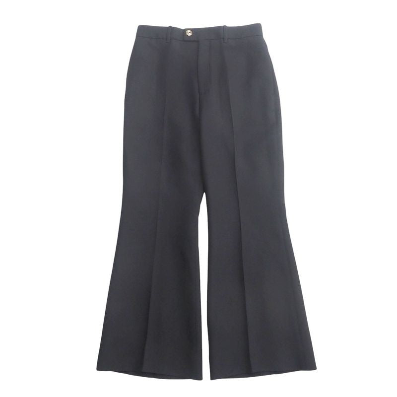 Gucci Pants Size 40 Cropped Flared Center Press GG Button