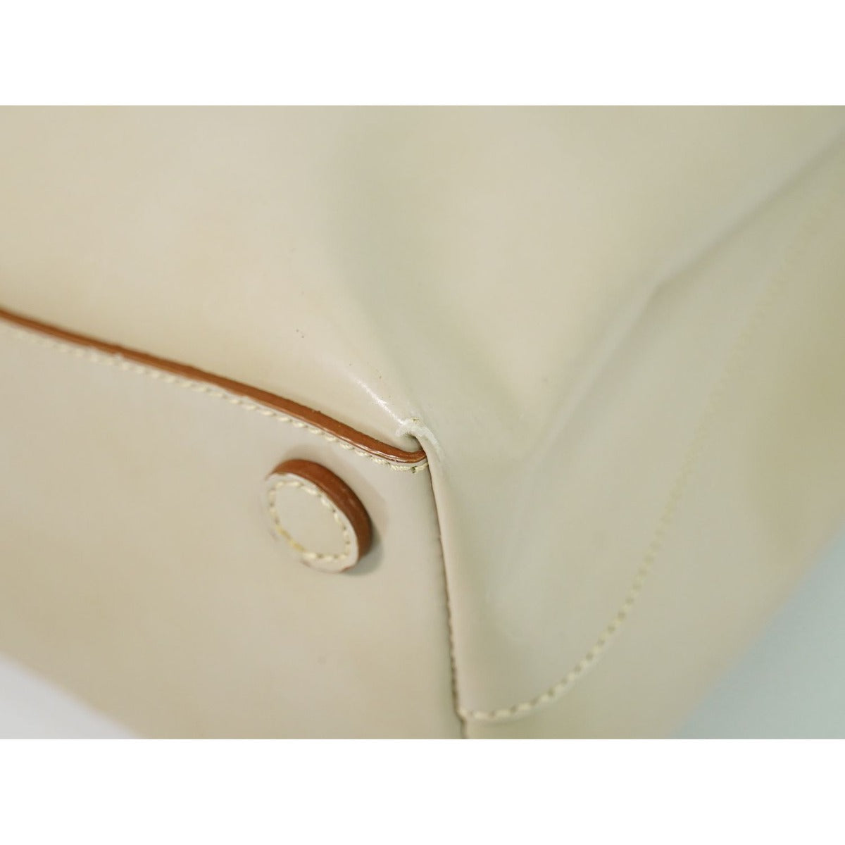 Prada Patent Leather Tote Pink Beige — view 4