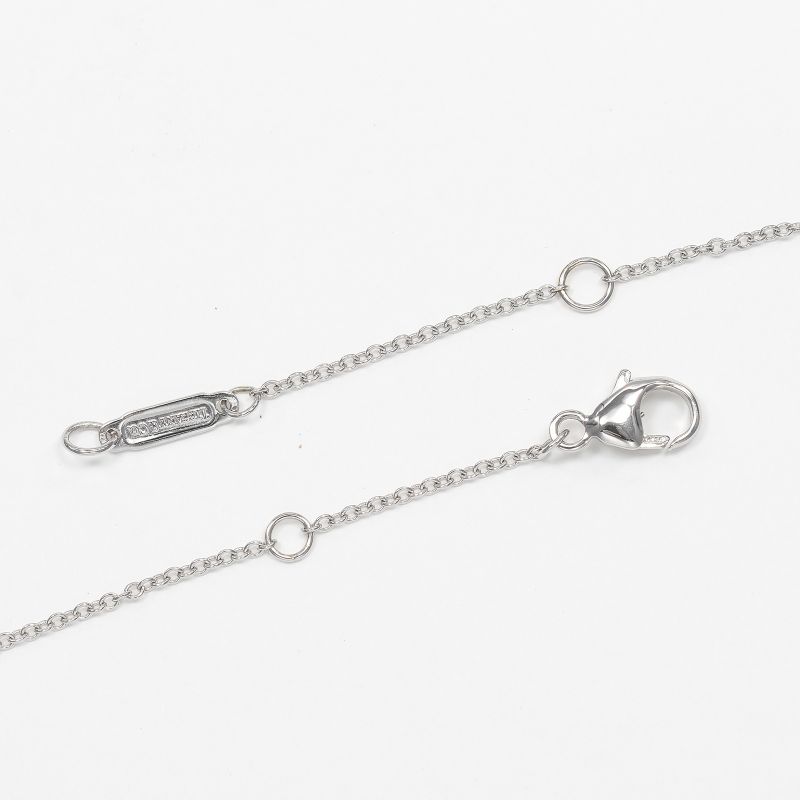 Tiffany & Co Jazz Drop Pt950platinum X 6P Diamon Ladies 4.7g Necklace