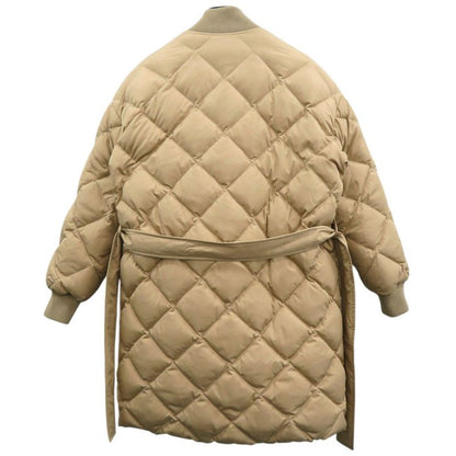 Hermes Reversible Long Down Jacket With Belt Leather Patch H Logo Allover Serie