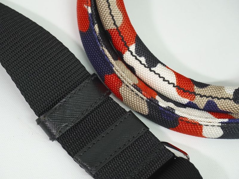 Authentic Prada Camouflage Pattern 2WAY Shoulder Bag Handbag Pochette Canvas