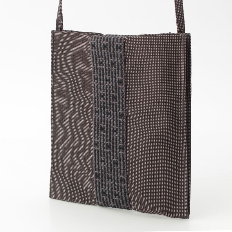 Hermes Canvas Sakosh Her Line Shoulder Bag Black