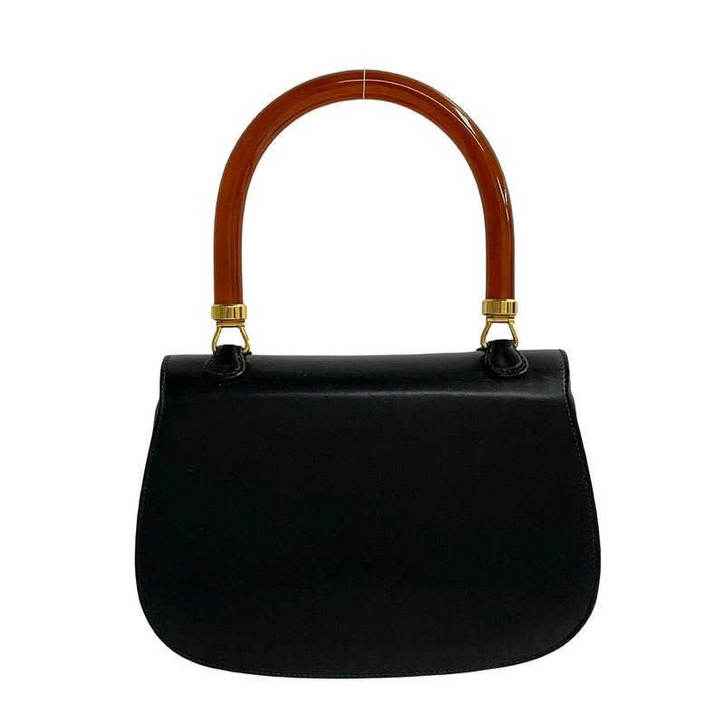 Gucci Vintage Turnlock Leather Handbag Mini Tote Bag