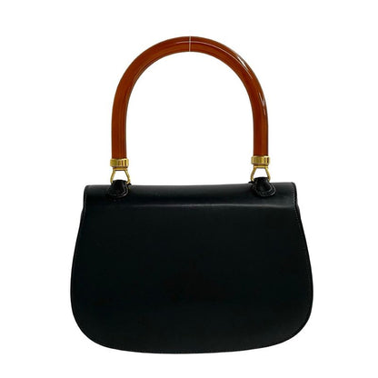 Gucci Vintage Turnlock Leather Handbag Mini Tote Bag