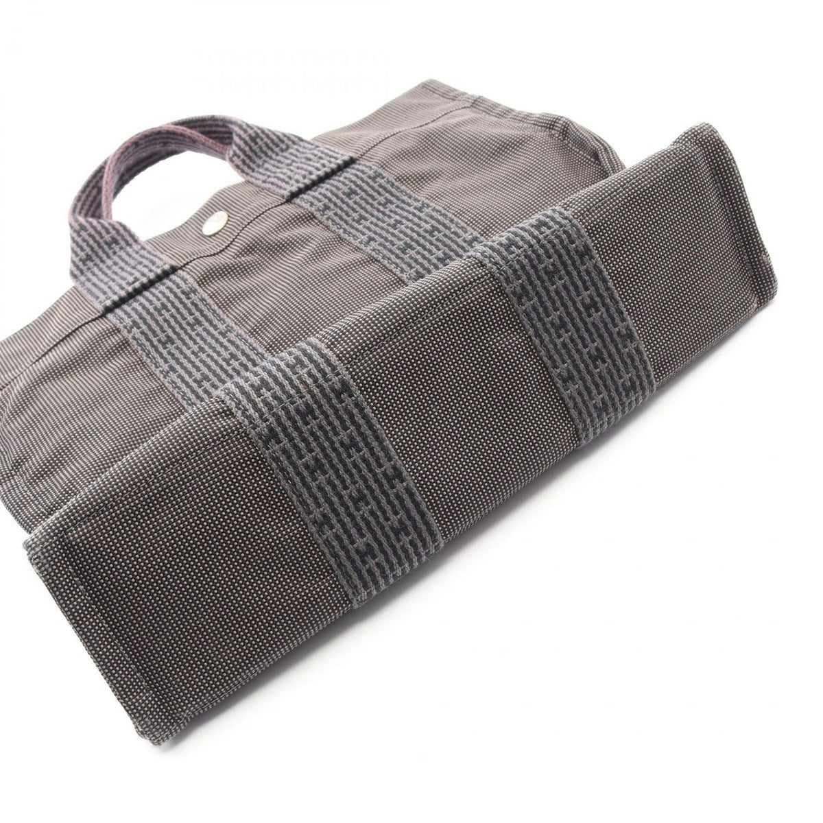 Hermes Tote Her Line PM Gray Canvas B — view 10
