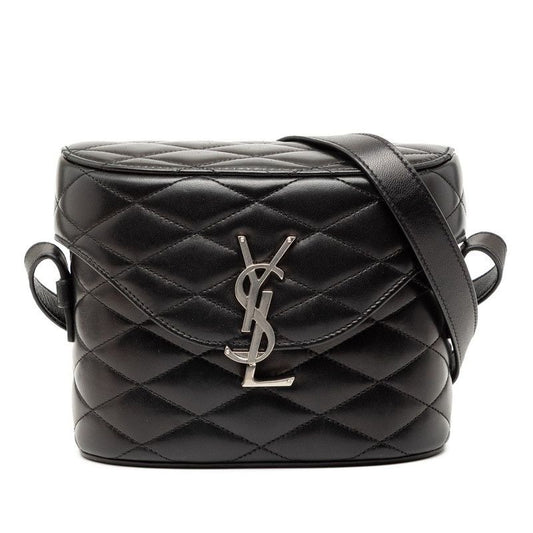 Saint Laurent YSL Logo June Box Black Lambskin