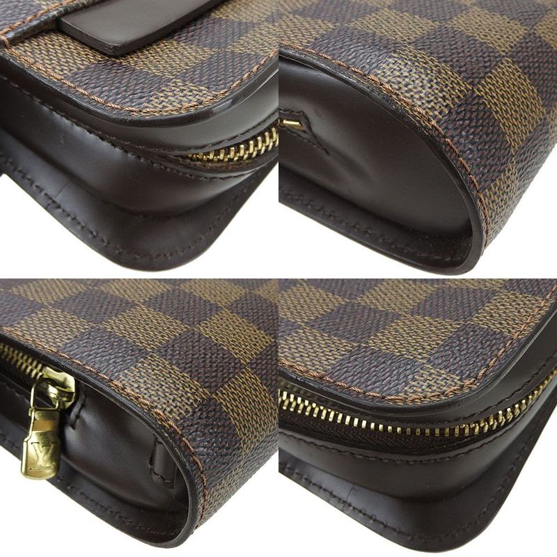 Louis Vuitton Clutch Bag Second Bag Saint Louis N51993 Damier Ebène Leather For