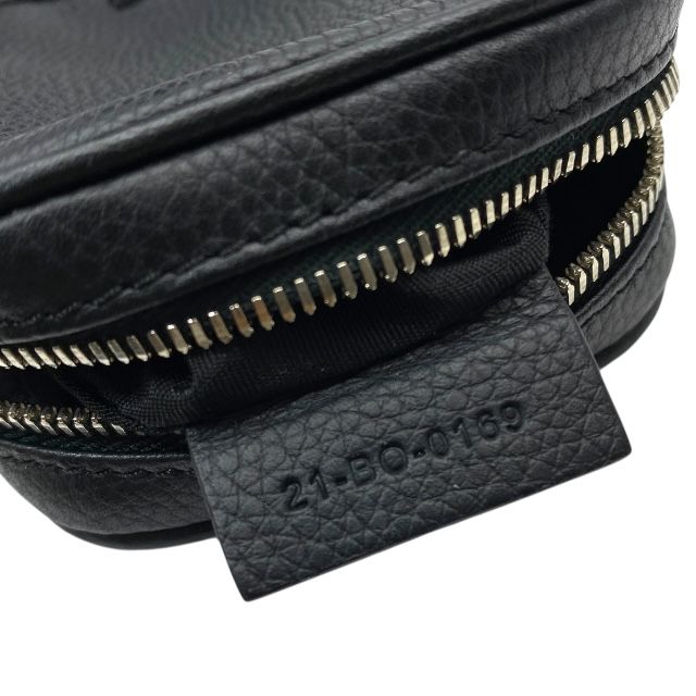 Dior 21-bo-0169 Pouch Small Bag Coin Case Leather Logo Black Christian Dior