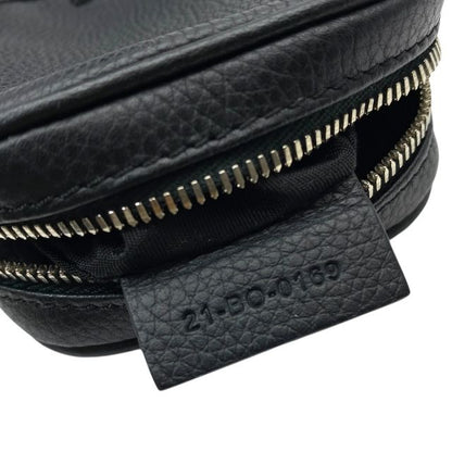Dior 21-bo-0169 Pouch Small Bag Coin Case Leather Logo Black Christian Dior