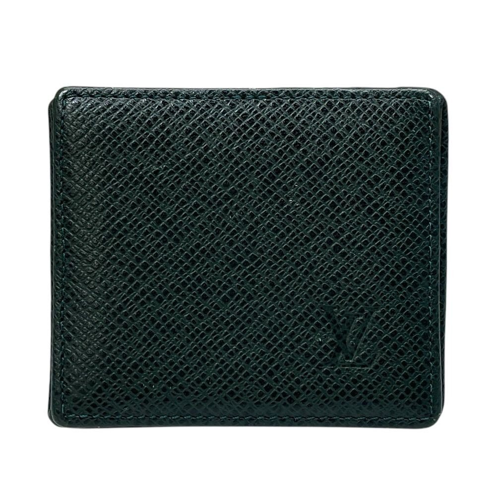 Louis Vuitton Taiga Porte-Monnaie Boite Coin Purse Leather Epi Sea Green Luxury