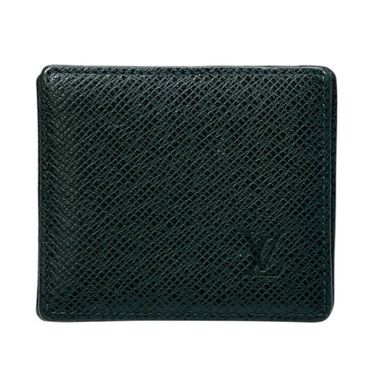 Louis Vuitton Taiga Porte-Monnaie Boite Coin Purse Leather Epi Sea Green Luxury