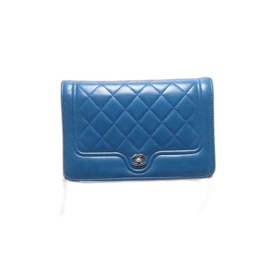 Chanel Quilted Leather Chain Wallet