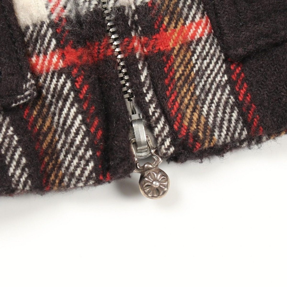 Chrome Hearts Flannel Check Zip Up Jacket — view 9