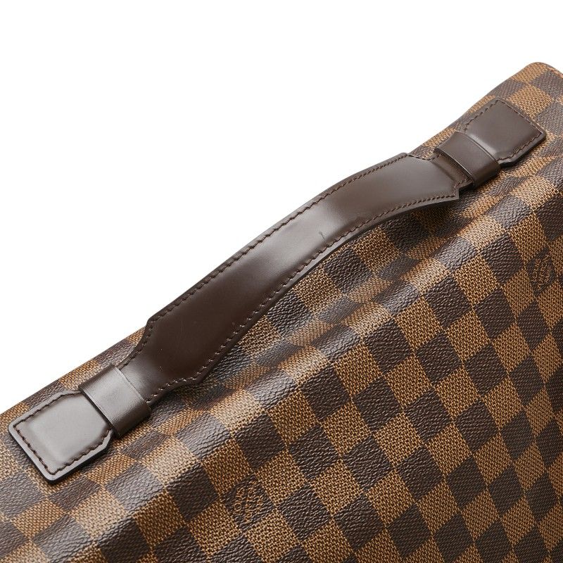 Louis Vuitton Damier Broadway Handbag Shoulder Bag N42270 Brown PVC Leather