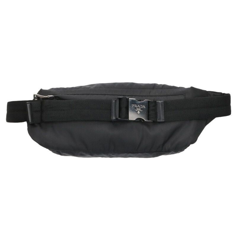 Prada 2vl004 Rubber Logo Nylon Waist Bag For Men