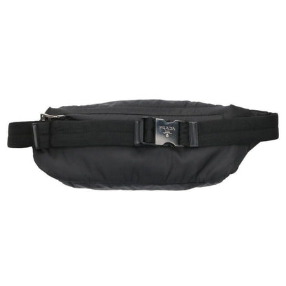 Prada 2vl004 Rubber Logo Nylon Waist Bag For Men