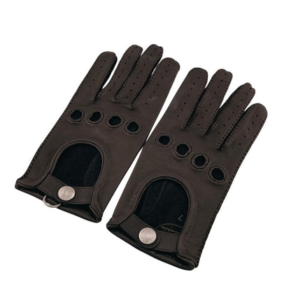 Hermes Gloves Series Leather Brown