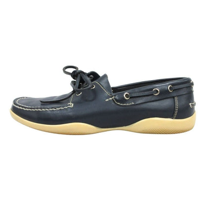 Prada Sport Leather Deck Shoes Vintage 6 Navy