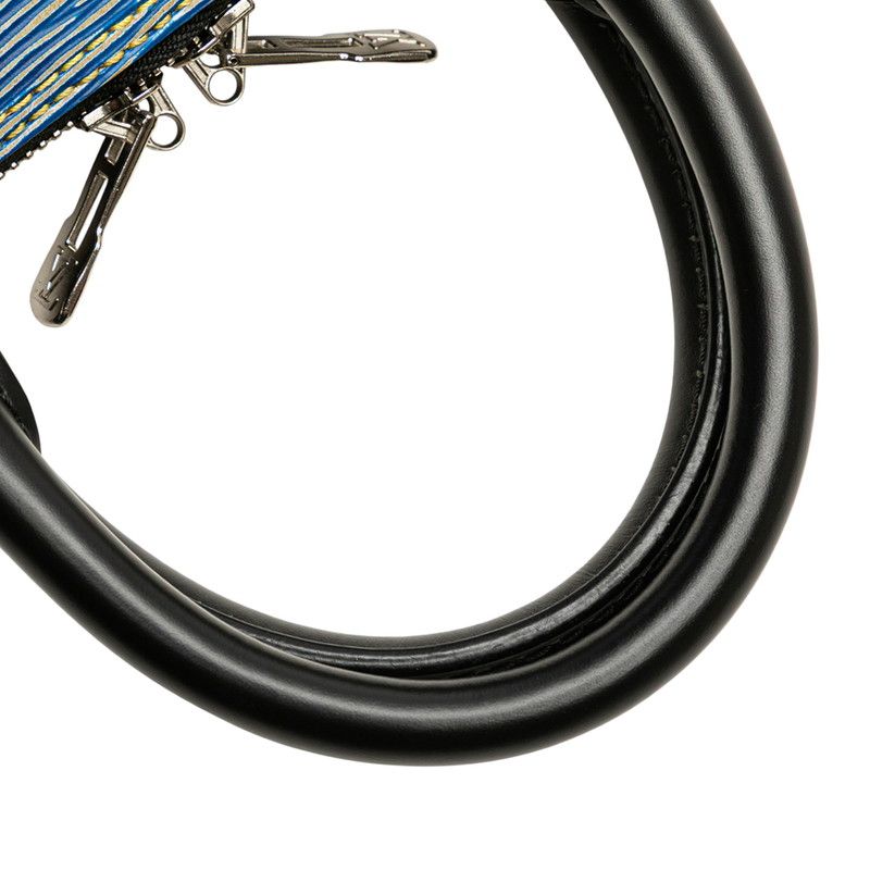 Louis Vuitton Epi Denim Alma BB Handbag Shoulder Bag 2WAY M41437 Blue Black