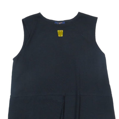 Unused 23ss Louis Vuitton Sleeveless Dress Logo Plate Modified Pullover S Black
