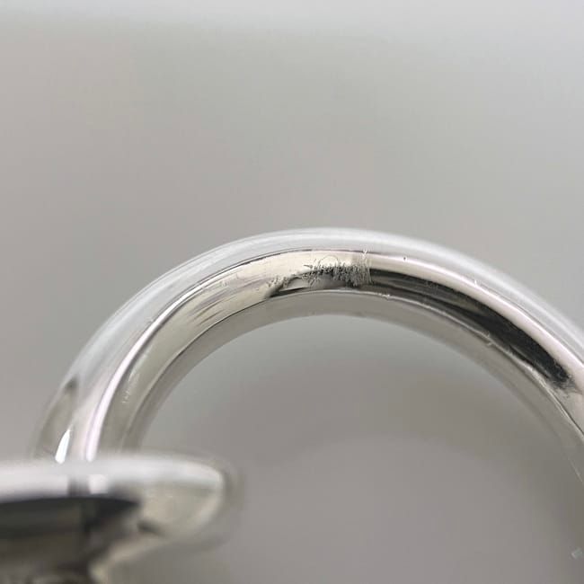 Hermes Bracelet Chaine D'ancre MM 15 Frames Silver Excellent Condition Ag