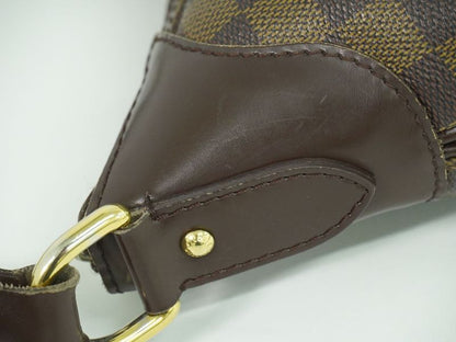 Authentic Louis Vuitton LV Thames GM Damier Ebène Shoulder Bag Brown N48181