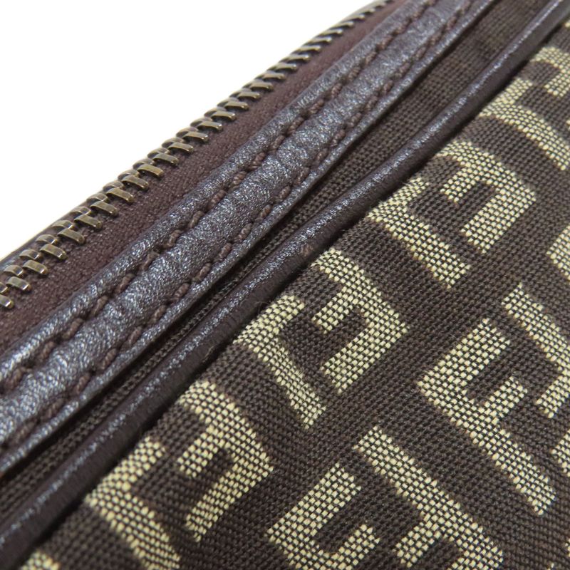 Fendi Zucca Pattern Shoulder Bag Canvas Women