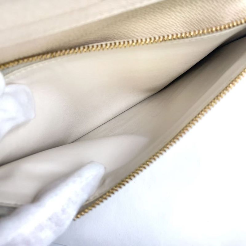 Louis Vuitton Portefeuille Antholite Monogram PVC Brown Folded Long Wallet Gold