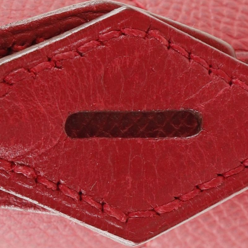 Hermes Bolide 37 Courchevel Red 0Y Ladies Handbag