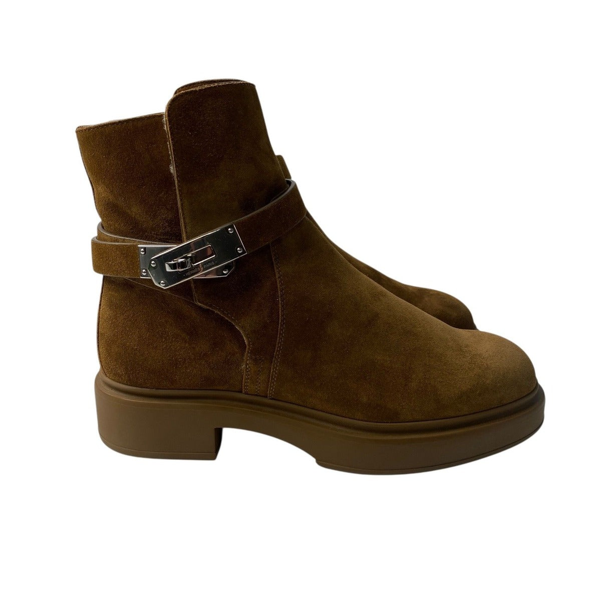 Hermes Kelly Short Boots Suede 35 — view 3