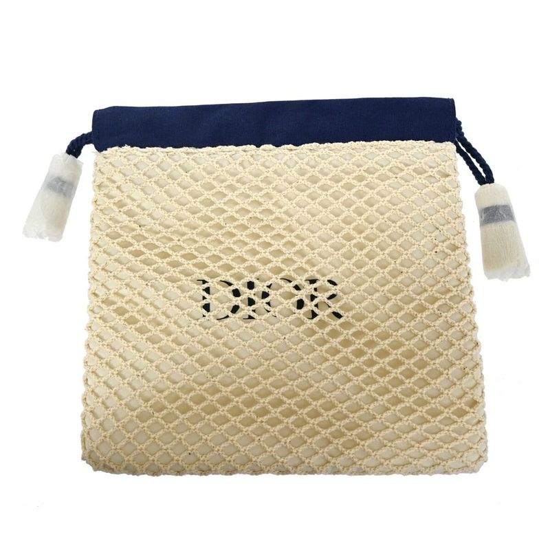 Christian DIOR Handkerchief Towel Pouch Clutch Pouch Set 02ga833