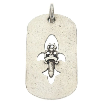 Chrome Hearts D Tag Lrg Fle Dag Fudaga Dog Tag Large Dog Tag Necklace Top Silver